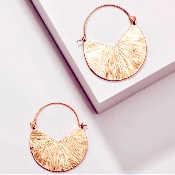 🍋2/$30 New Anthro Etched Hoops